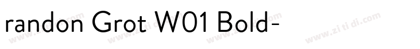 randon Grot W01 Bold字体转换